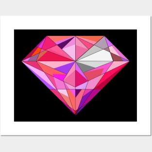 pretty ruby diamond Posters and Art